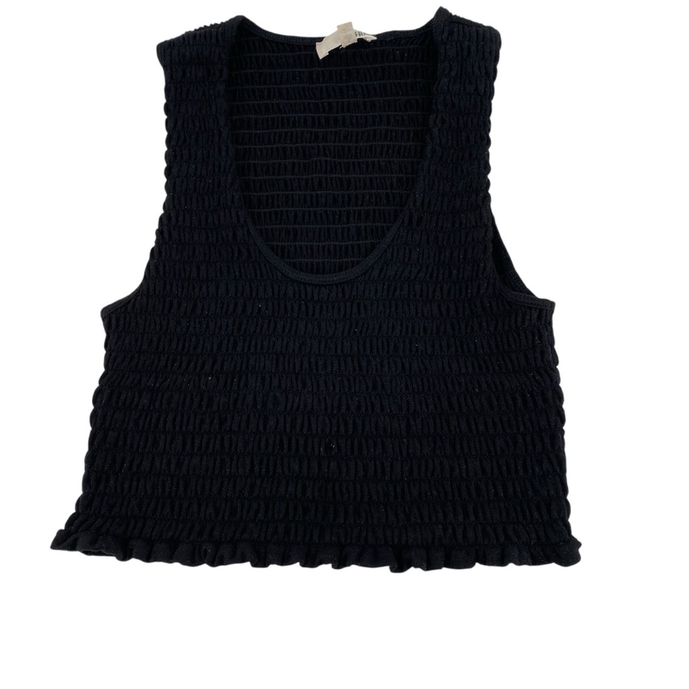 Aritzia Wilfred Free Black Crop Tank Top Women's Size XXS